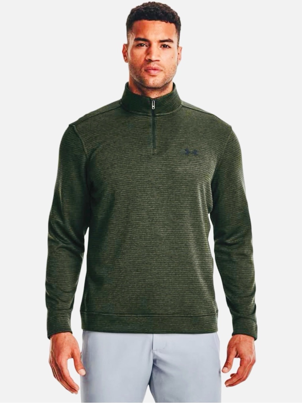 Under Armour Storm Sweater Fleece 1/4 Zip Pullover Golf Green Men’s Size 4XL